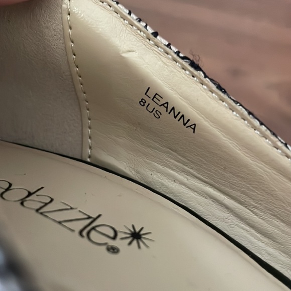 Black and Blush Lace Detail Heels - Picture 2 of 5